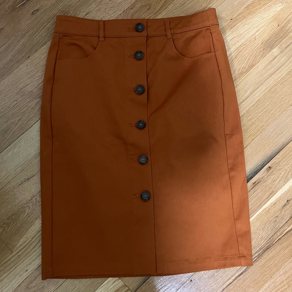 Ann Taylor Loft button front skirt